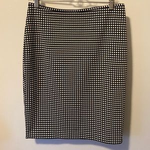 Black & White Pencil Skirt